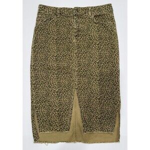 Zara Leopard Print Pencil Skirt